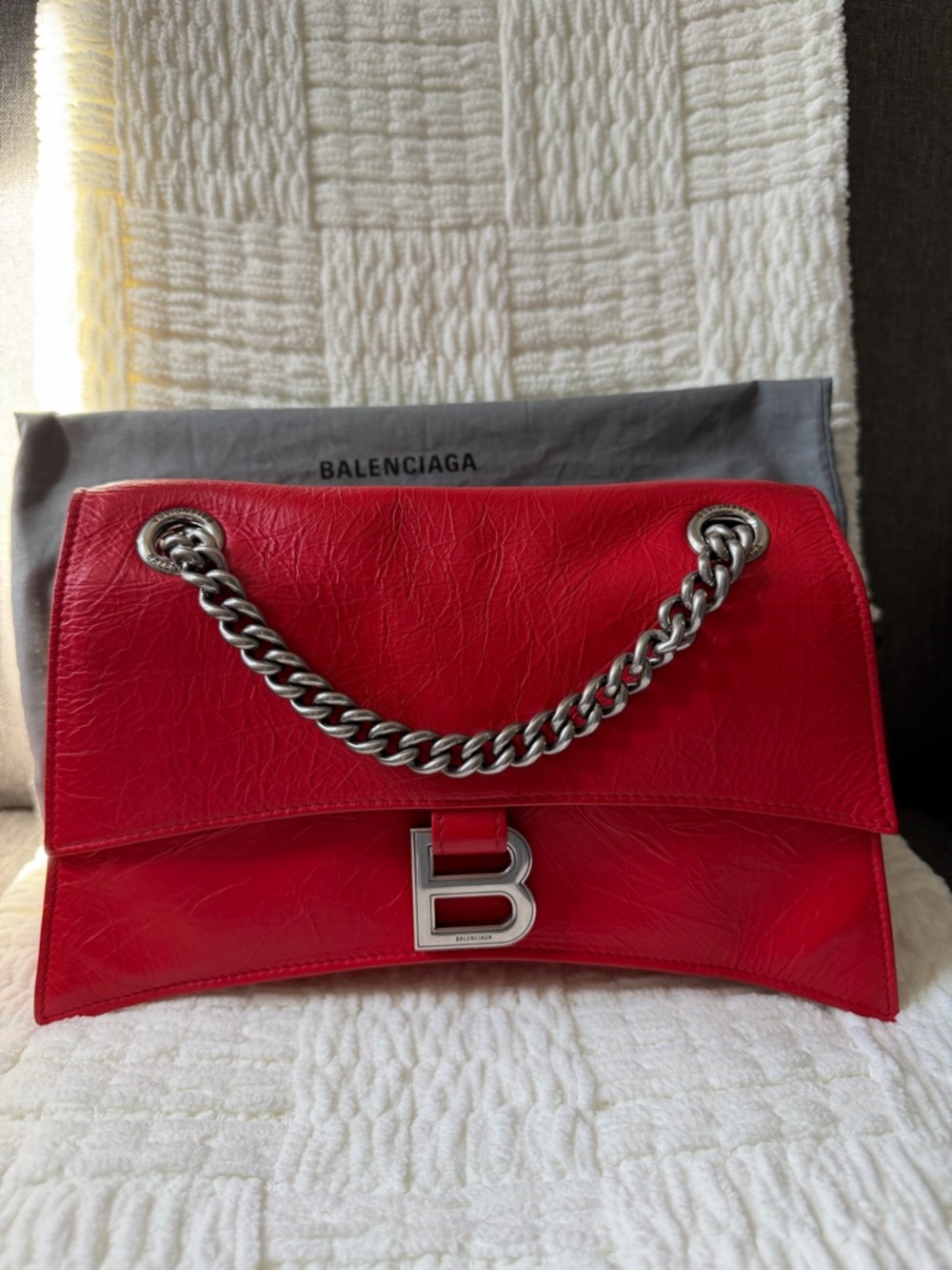 Balenciaga Red Leather Bag